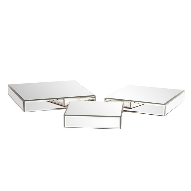 These square mirrored display platforms will give a unique way to display those special treasures. Each visible side of...