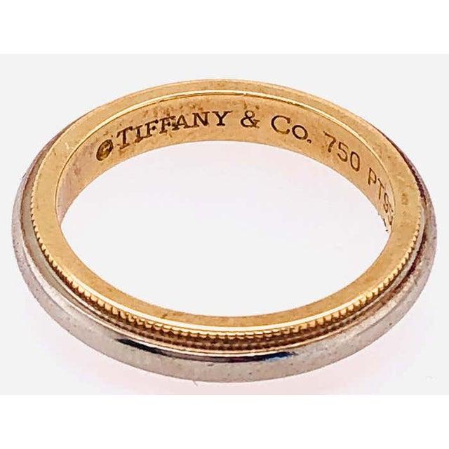 Platinum Gold Tiffany & Co. Band or Wedding Ring, Size 5.5. For Sale - Image 9 of 9