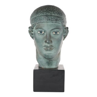 Greco Roman Plaster Bust by Alva Studios For Sale