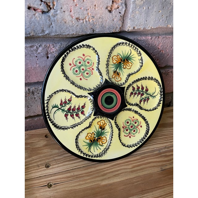 Vintage 1950s French Henriot Quimper Oyster Plate For Sale - Image 13 of 13