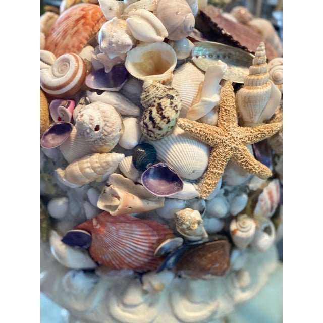 French Handmade Seashell Topiary For Sale - Image 3 of 7