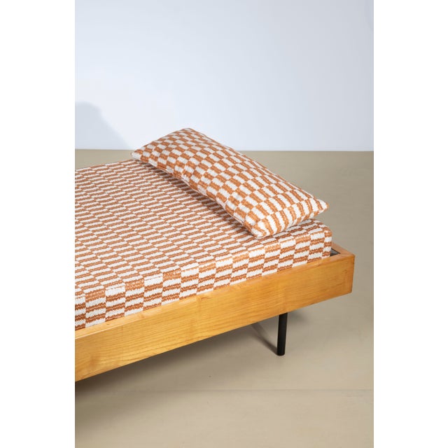 1950s Mid-Century Modern Daybed in Beech and Metal, Italy, 1950s For Sale - Image 5 of 10