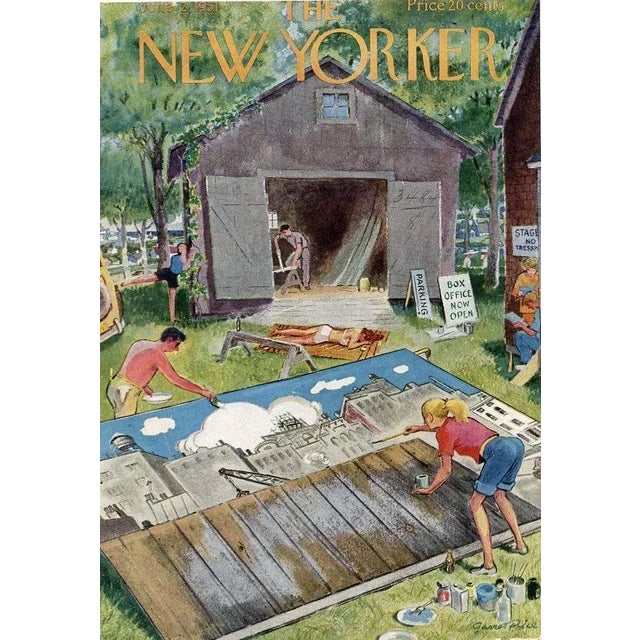 Illustration 1951, New Yorker Magazine Cover, June 2 (Garrett Price), Original Vintage Cover, Theater, Summer Stock For Sale - Image 3 of 3