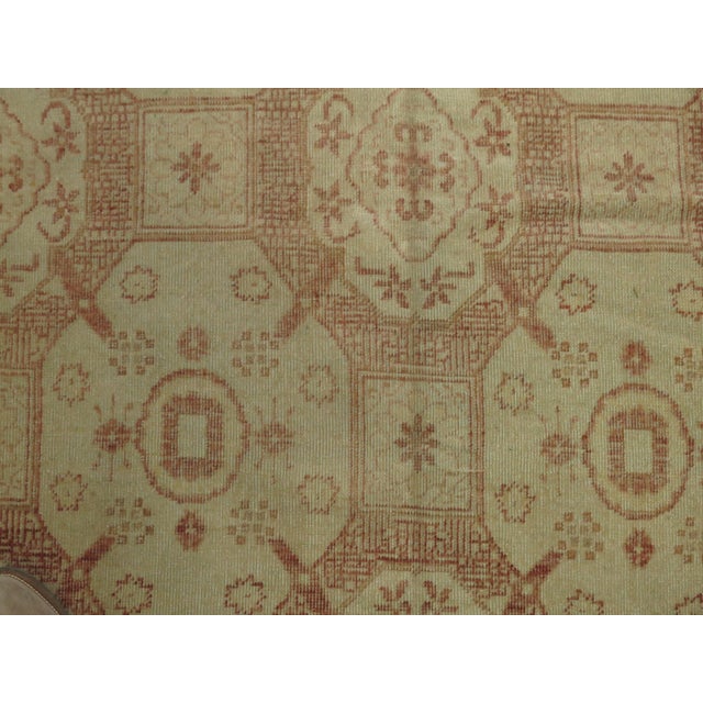 Contemporary Vintage Khotan Rug For Sale - Image 3 of 18