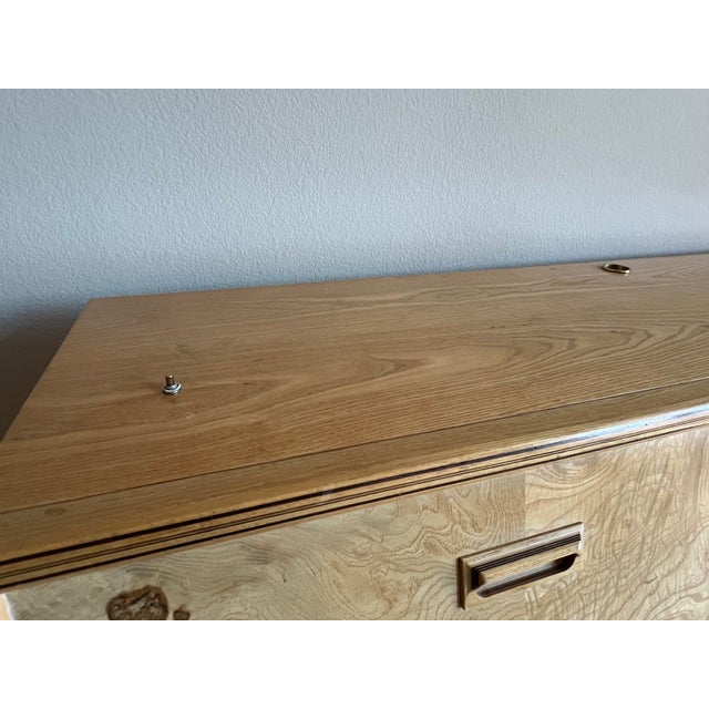 Vintage Henredon Scene Two King Size Storage Headboard and Bed Frame For Sale - Image 12 of 13