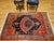 Textile Vintage Persian Malayer Tribal Area Rug, Hand-Knotted Wool, Geometric Pattern, 4x6, Terracotta & Blue For Sale - Image 7 of 16