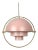 Louis Weisdorf 'Multi-Lite' Pendant Lamp in Rose and Brass For Sale