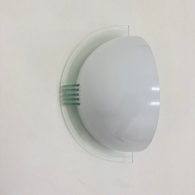 White Postmodern Wall Lamp, 1980s For Sale - Image 8 of 18