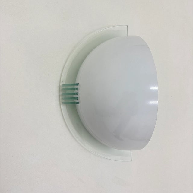 White Vintage Wall Lamp, 1980s For Sale - Image 8 of 18