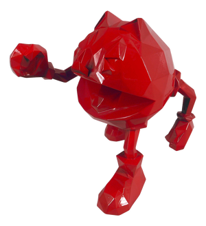 Red Resin Pac Man from Richard Orlinski