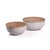 Contemporary Sedna Rattan Bowls, Set of 2 For Sale - Image 3 of 3