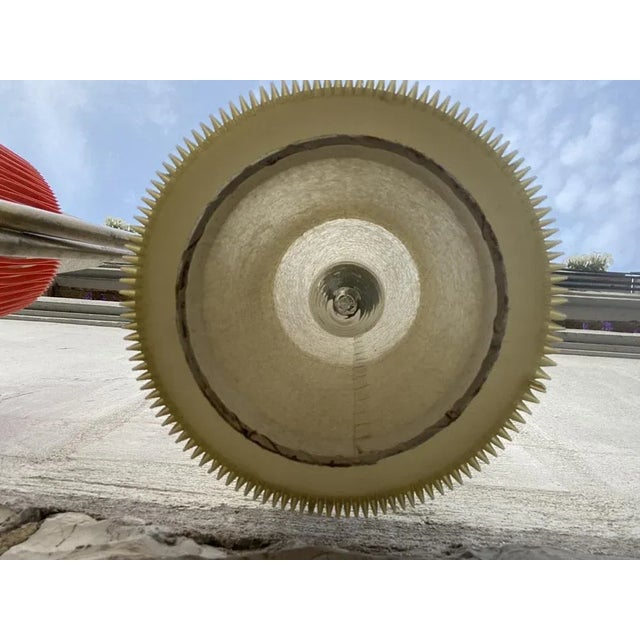 Mid-Century Brass Floor Lamp with Pleated Shades, 1950s For Sale - Image 13 of 18