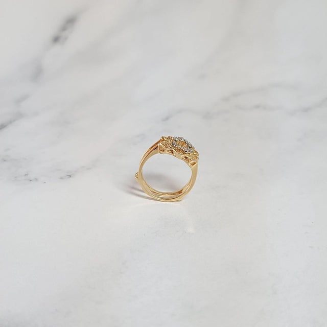 2020s Vintage Style Diamond Ring Enhancer, Size 7 For Sale - Image 5 of 5