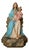 Polychrome Plaster Statue of Virgin of the Sacred Heart and Jesus, 19th Century For Sale