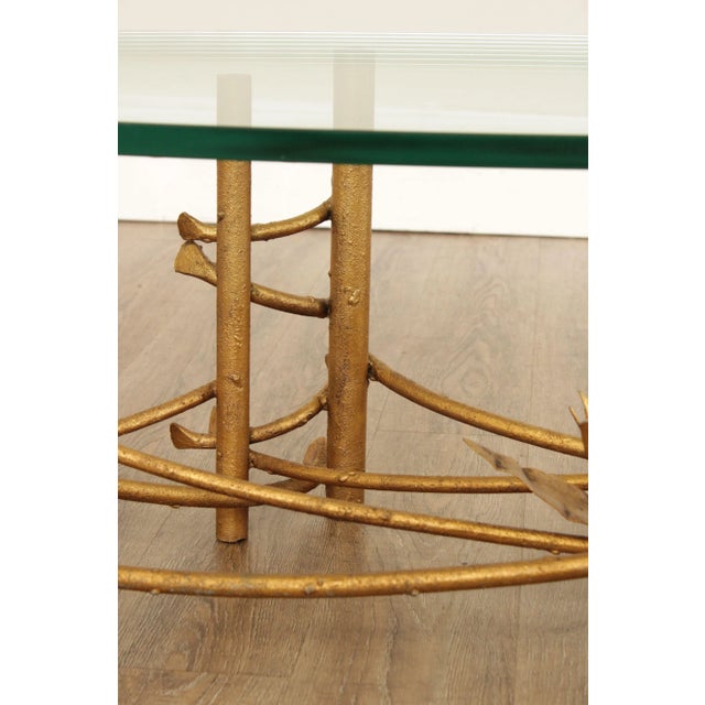 Mid 20th Century Silas Seandel Brutalist Lotus Oval Coffee Table For Sale - Image 12 of 13