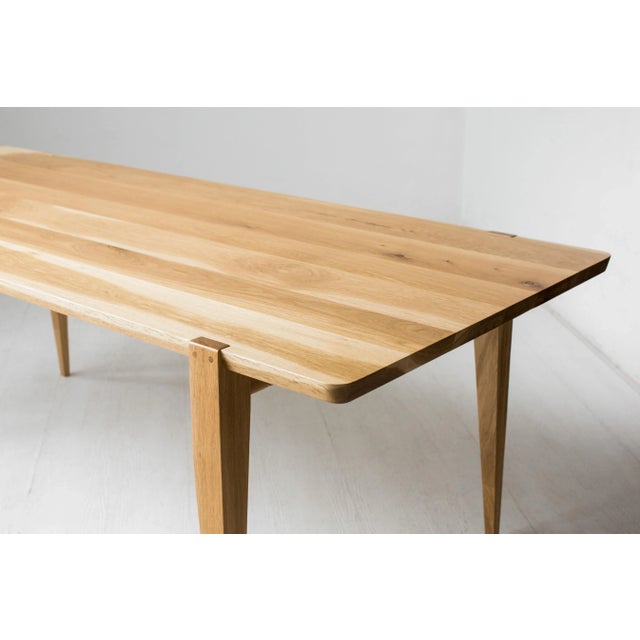 Handcrafted Oslo Dining Table in White Oak, 84" x 36" x 30" For Sale - Image 4 of 6