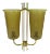 Large Brass Sconces, 1950s, Set of 2 For Sale