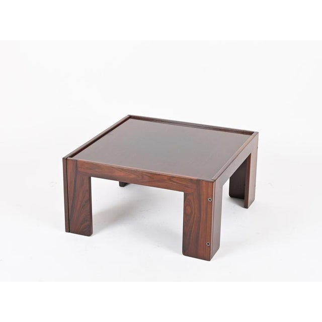 Square Coffee Table attributed to Afra and Tobia Scarpa for Cassina, Italy, 1965 For Sale - Image 3 of 18