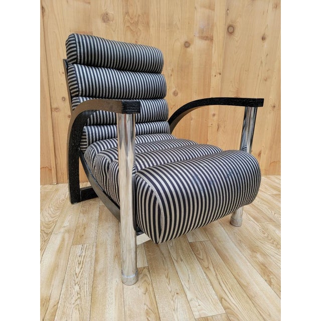 1980s Jay Spectre Postmodern "Eclipse" Lounge Chair Chairish