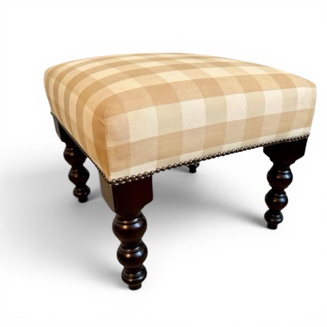 English George Smith Baby Signature Stools- A Pair For Sale - Image 3 of 7