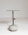 Charcoal 21st Century Poland Deep Charcoal Grey Round Stone-Base Side Table For Sale - Image 8 of 10