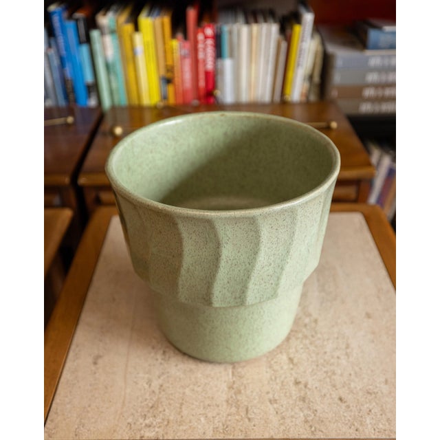 Mid-Century Modern Large Mid-Century Ceramic Planter – u.s. Pottery Ambassador Jardiniere For Sale - Image 3 of 10