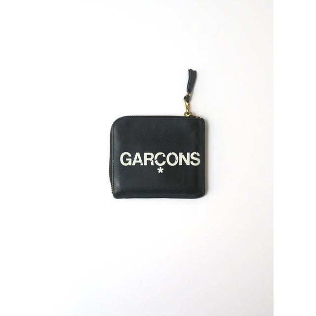 Modern Late 20th Century Comme Des Garcons Black and White Leather Wallet For Sale - Image 3 of 10