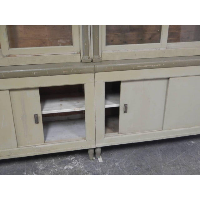 Wood Lacquered Fir Bookcase, 1920s For Sale - Image 7 of 14