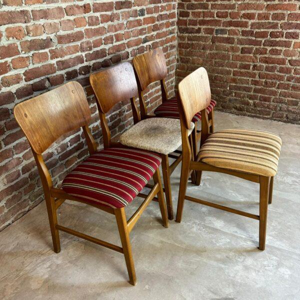 Wood Vintage Danish Teak Chairs, 1960, Set of 4 For Sale - Image 7 of 9