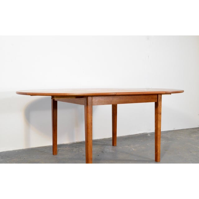 Mid-Century Danish Teak Extendable Dining Table, 1960s For Sale - Image 11 of 11