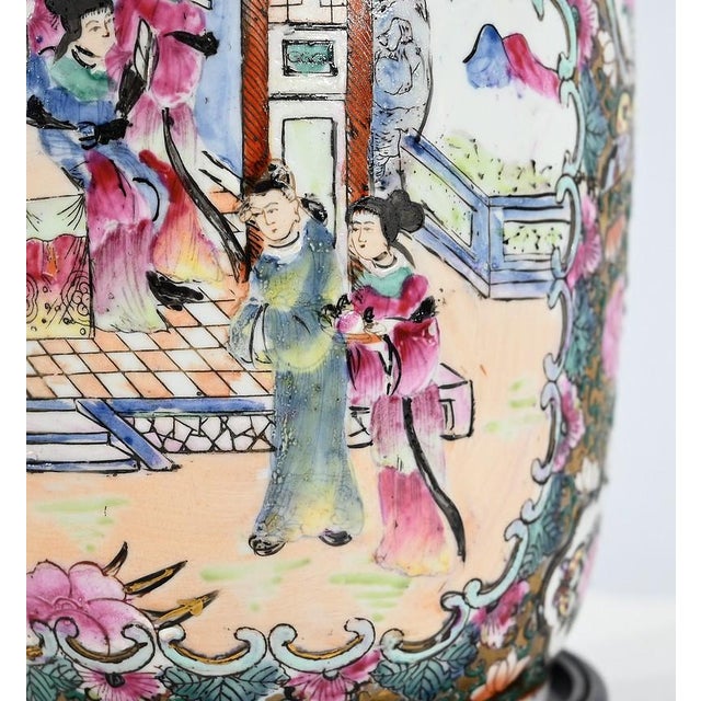 Gray Canton Porcelain Lamp, China, Late 19th Century For Sale - Image 8 of 18
