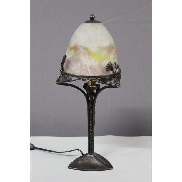 Art Deco Lamp by Muller Frères, 1930 For Sale - Image 11 of 14