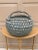 Early 20th Century American Splint Oak Pale Blue Gathering Basket For Sale - Image 10 of 11