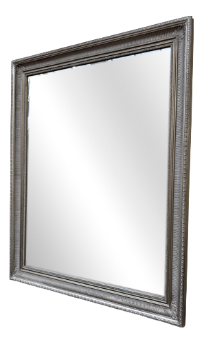 Baroque Style Decorative Silver Mirror