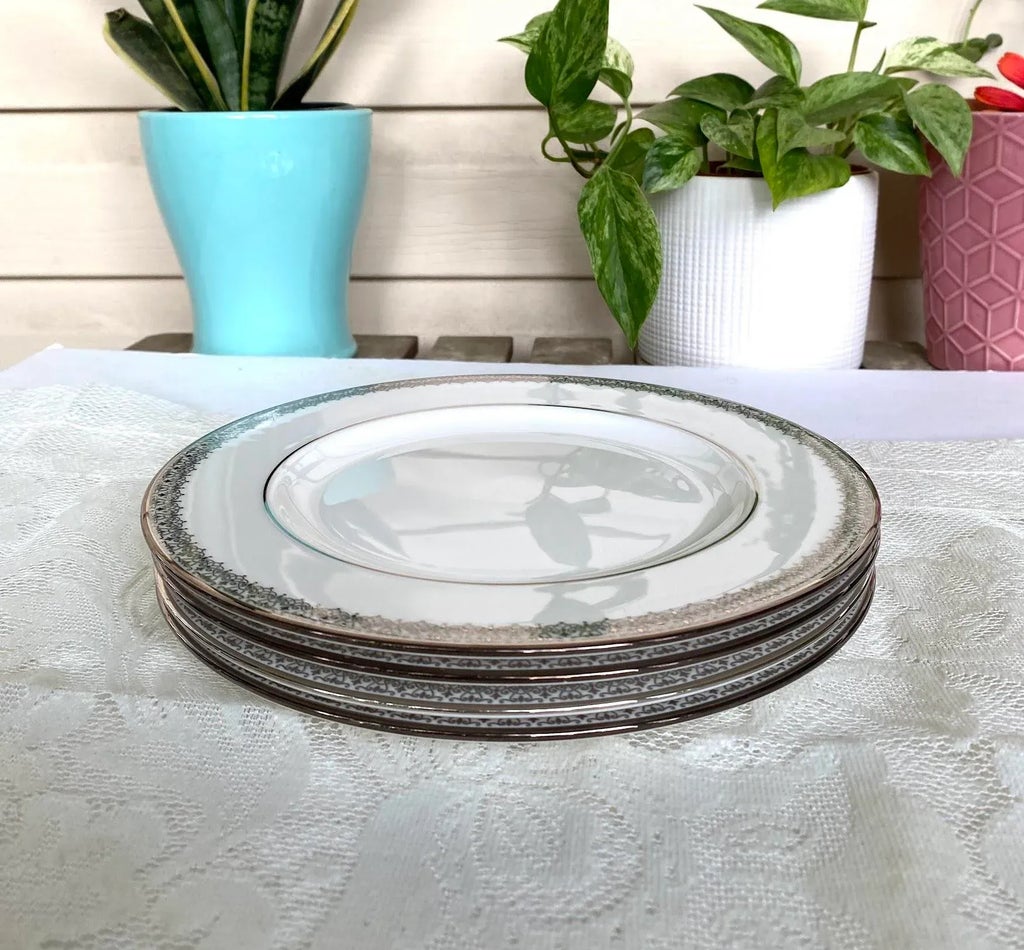 Lenox Lace Couture Brotteller – Aus Knochenporzellan, Platin-akzentuiert, 15,2 Cm Durchmesser | Spülmaschinenfest & Splitterfest