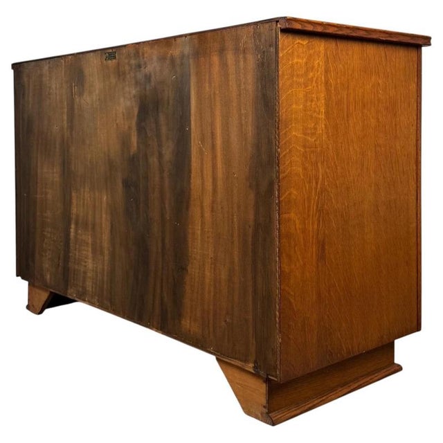 20th Century English Oak Chest of Drawers For Sale - Image 6 of 13