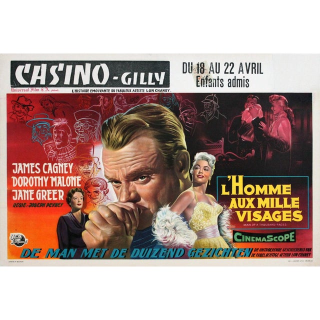 Artist: Artist Unknown Title: L'Homme Aux Mille Visages Year: 1938 Signed: No Medium: Offset Lithograph Paper Size: 14 x...