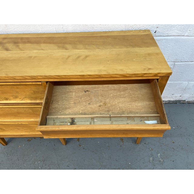 1960s Mid-Century Modern Birch Writing Desk by Morris of California For Sale - Image 11 of 12