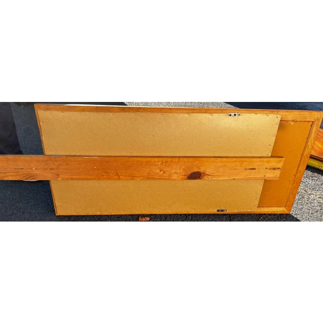 1970s Faux Bamboo and Rattan Cane Mirror For Sale - Image 9 of 12