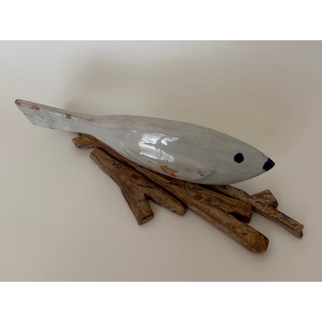 Abstract Bird on Nest Ceramic Sculpture by Geo For Sale - Image 3 of 8