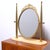 Beautiful adjustable mirror, original from the 1950s, in brass with a marble base. C7891 Dimensions: Marble base...