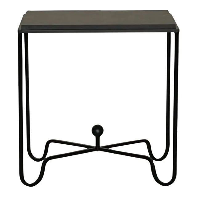 Black Limestone Entretoise Side Tables by Design Frères For Sale
