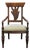 Thomasville Furniture Solid Cherry Contemporary Traditional Style Wheat Back Dining Arm Chair 19242 For Sale