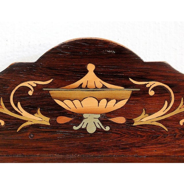 Wood Small Showcase in Marquetry, 1920s For Sale - Image 7 of 18