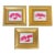 Three Contemporary Original Abstract “Flying Red Lips” Paintings - Set of Three For Sale