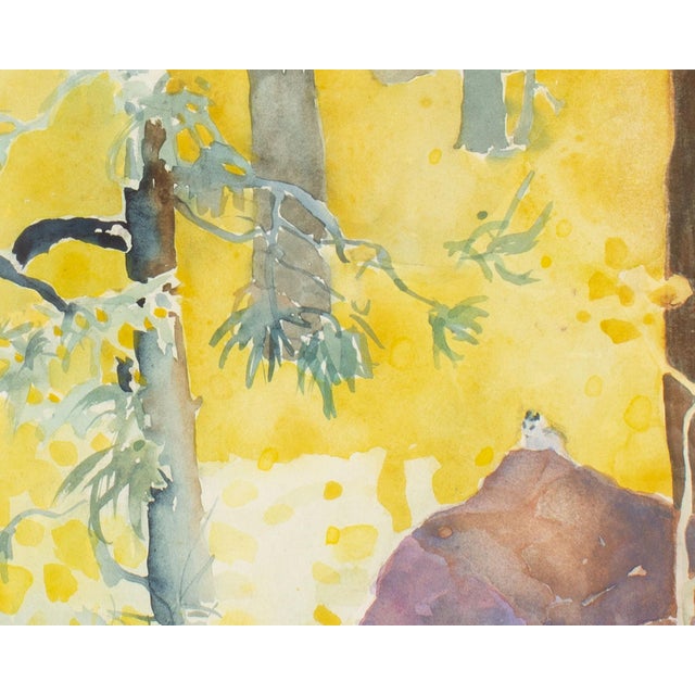 1984 “Chipmunk Flagstaff” Watercolor Painting by Walter Sorge For Sale - Image 4 of 7