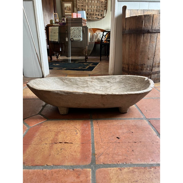Antique Dough Bowl For Sale - Image 9 of 12