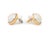 Late 20th Century Classic Vintage Mabe Pearl 14k Yellow Gold Earrings For Sale - Image 5 of 7