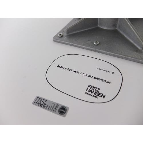 Super-Circular Table by Piet Hein & Bruno Mathsson for Fritz Hansen, 1968 For Sale - Image 13 of 14