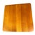 Mid-century coffee table features a striking, stacked rattan sculptural base constructed from multiple parallel tiers of...